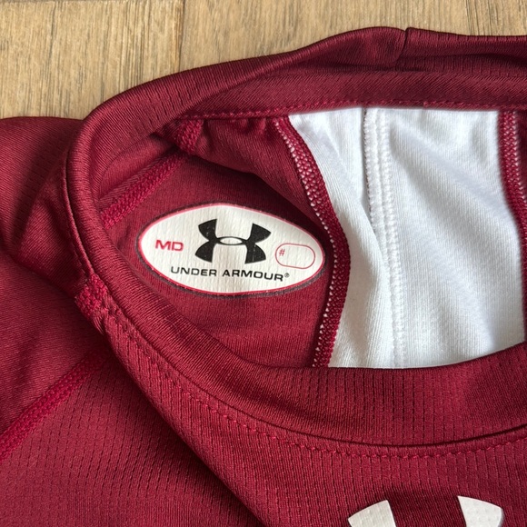 Under Armour Red and White Athletic Jerseys - Picture 2 of 10